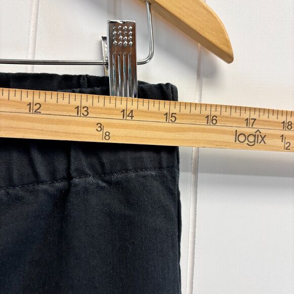 Soft Surroundings Pants Women Small Black Metro Denim Snap Ankle Steampunk Goth - Picture 6 of 8